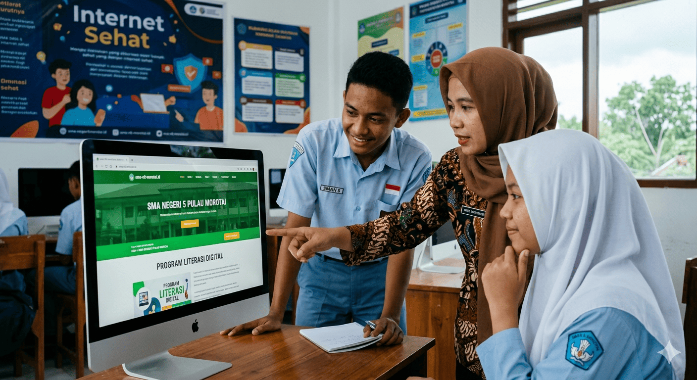 SMA Negeri 5 Pulau Morotai Luncurkan Website Resmi Baru dan Program Literasi Digital Menuju Era 4.0